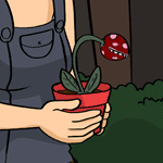 A young carnivorous flower, as seen in Comic 37.
