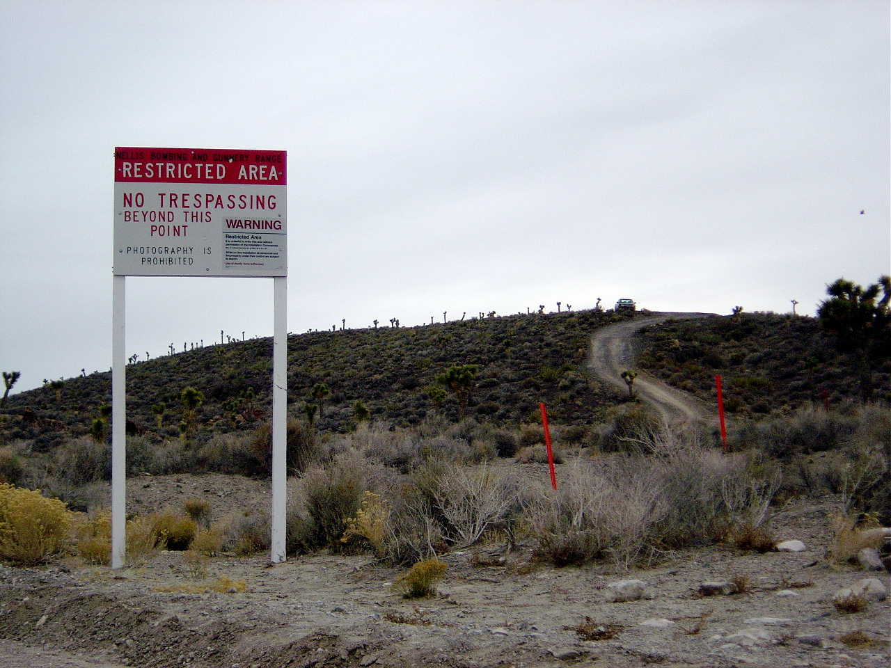 security area 51 warning sign