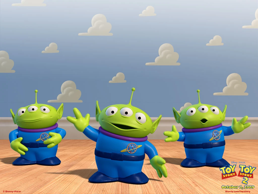 little green men toy story