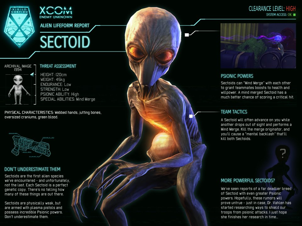 Sectoid | Alien Species | FANDOM powered by Wikia