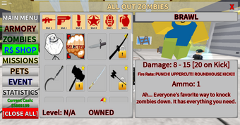 All Out Zombies Roblox Codes 2019