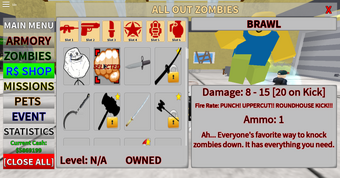 Codes For All Out Zombie Roblox 2019