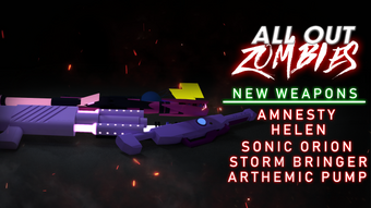 Updates All Out Zombies Wiki Fandom - buying the zues s staff in roblox mining simulator all weapons