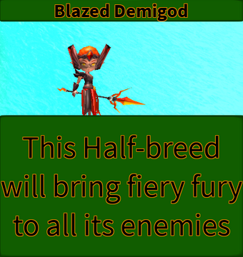 Blazed Demigod All Out Zombies Wiki Fandom - feiry fury roblox
