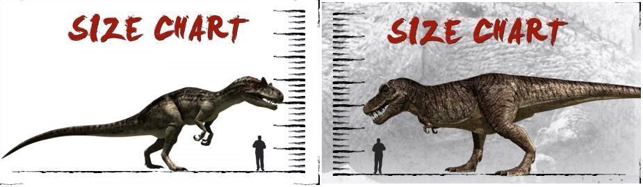 t rex and allosaurus