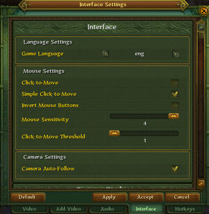 Allods interface