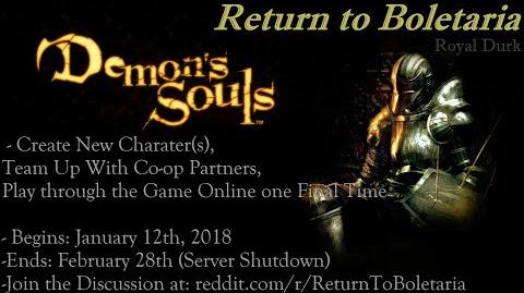 Demon's Souls Return To Boletaria (Community Event)