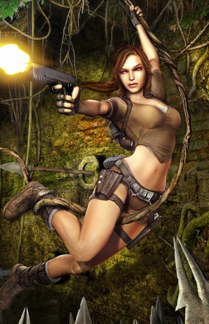 Lara Croft Action Girl
