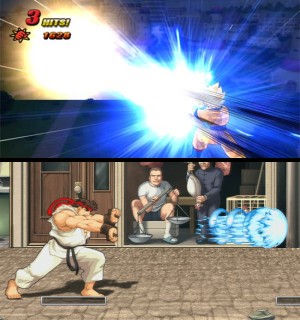 Goku and ryu fireballs