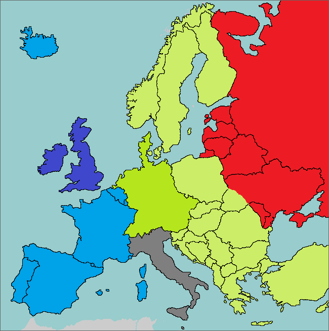 Europe Map Game