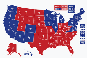 electoral prediction 2024 votes colored pence castro baldwin