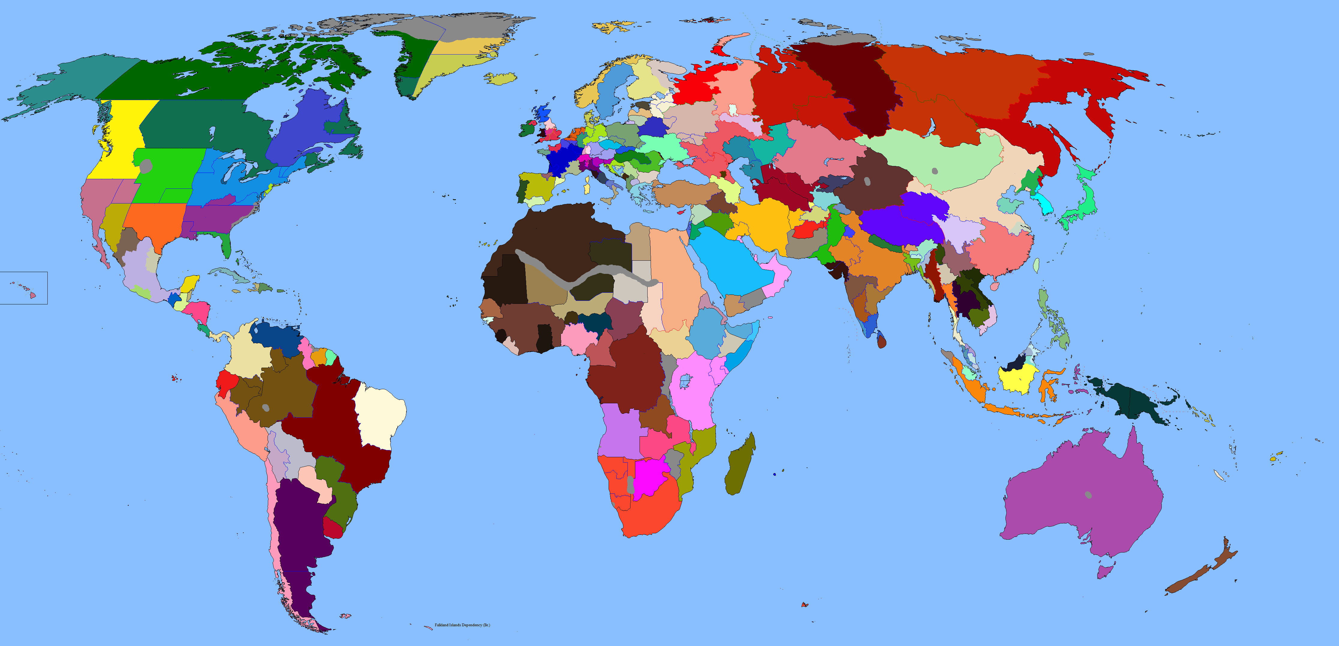 Alternate Future Of The World Map - Zip Code Map