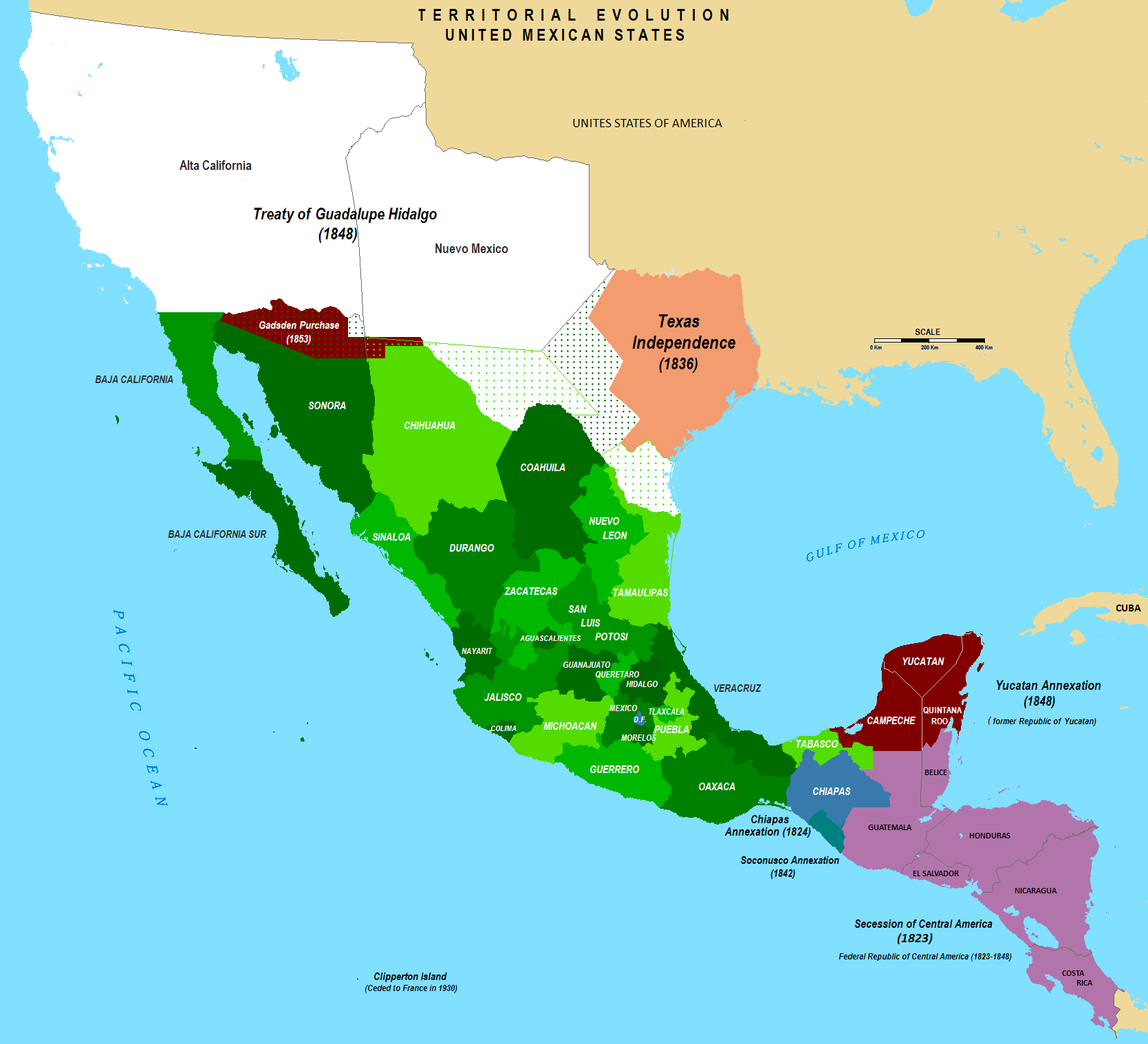 image mexico s territorial evolution png alternate future wiki