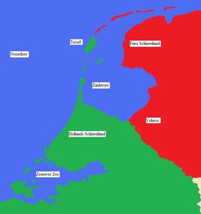 De veranderde kustlijn na de overstromingen van 1953 en 1955