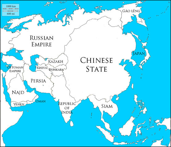 Image - Asia-blank-map-VINW-2-names-1950's.jpg | Alternative History ...