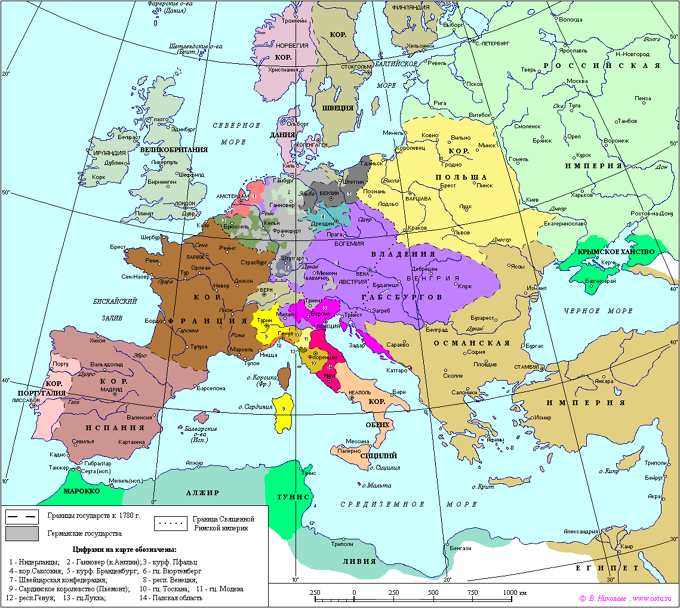 Map Of Europe 1780 Zip Code Map