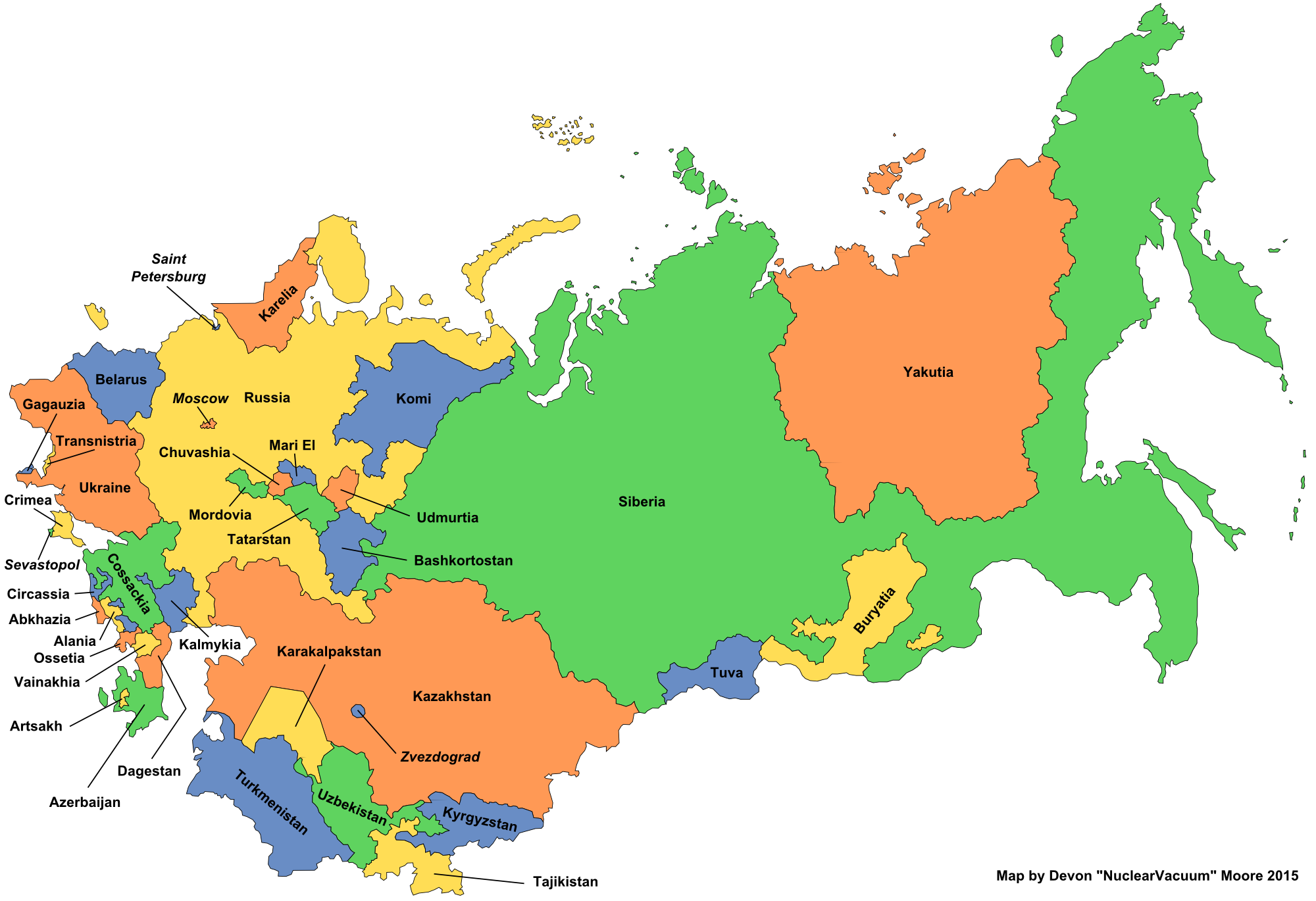 Repúblicas de la Unión Soviética (La Nueva Unión