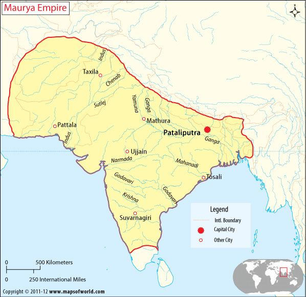 Pataliputra In India Map Maurya Resources - Lessons - Blendspace