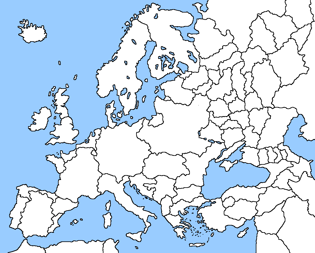 Image Blank map of Europe IM - Latest