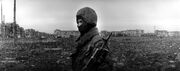 Soviet soldier in Kiev