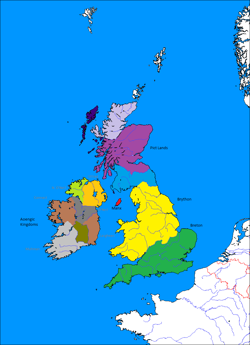 Image - British Isles Subdivisions Labled 209BC (Romae Delenda Est Map ...