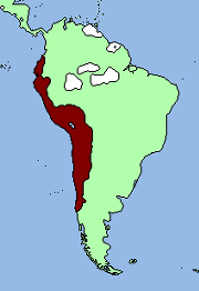 Claimed territory Incan empire 1496