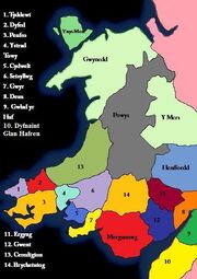 Political Map of Wales Post 1850