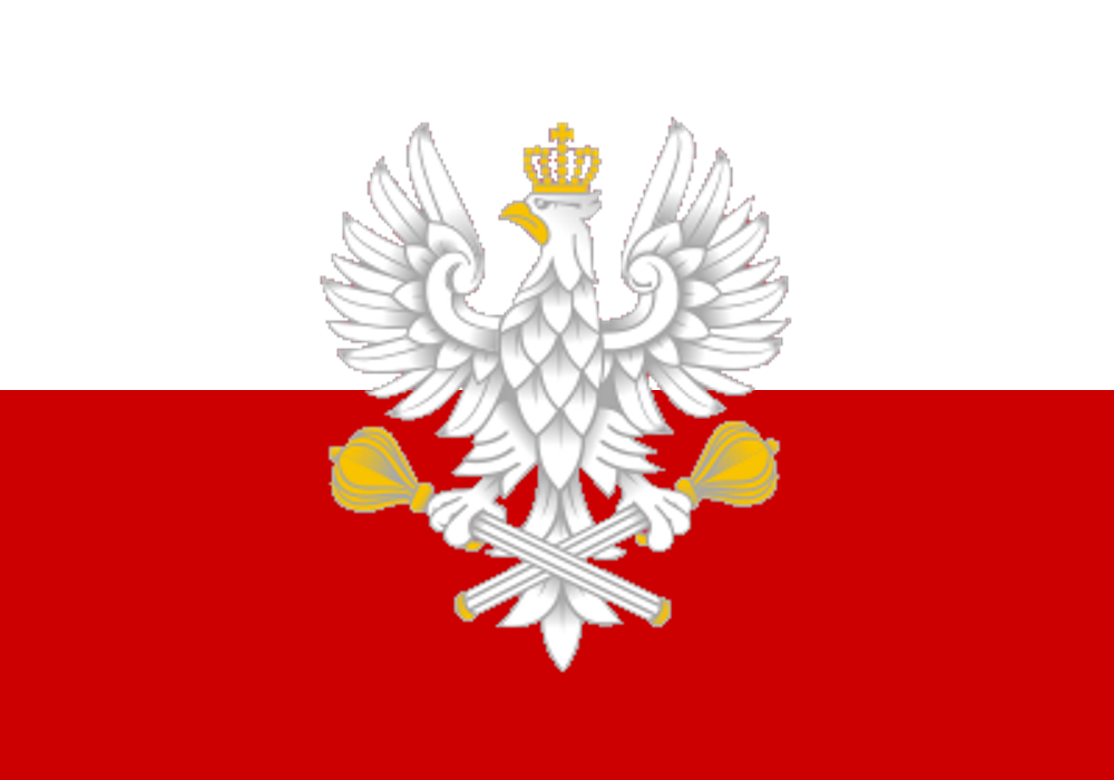 Флаг с гербом польши