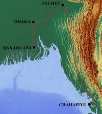Bengali Railway Map 1870