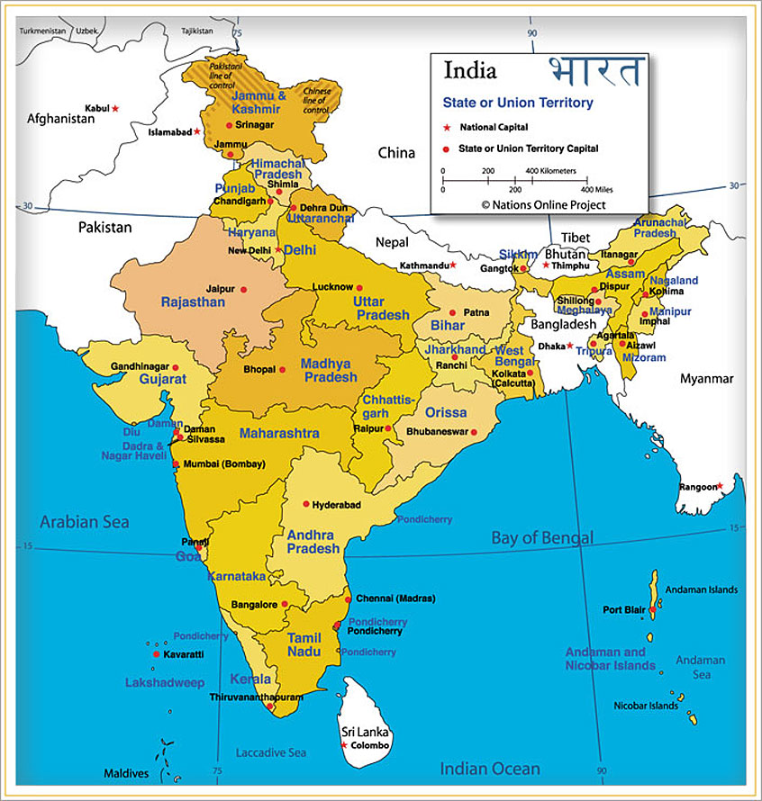 image map of india50