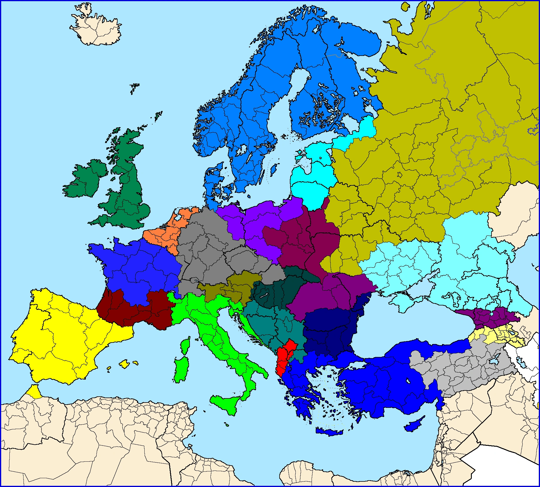 Альтернативная история европы карта
