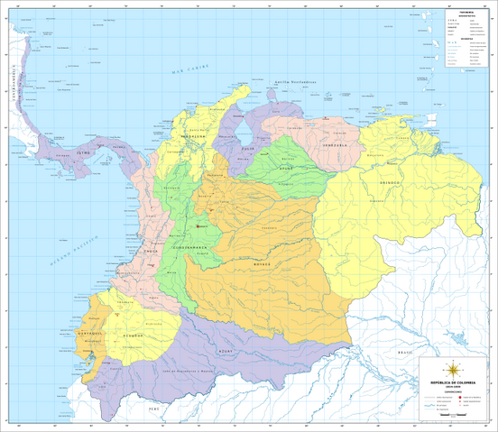 Imagen Mapa Gran Colombia 1824 1830svgpng Historia Alternativa Fandom Powered By Wikia 
