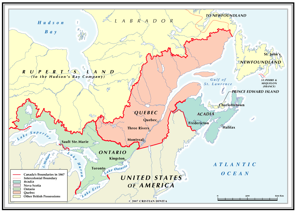 Image - Canadian Dominions, 1867 (Divided Canada).png | Alternative