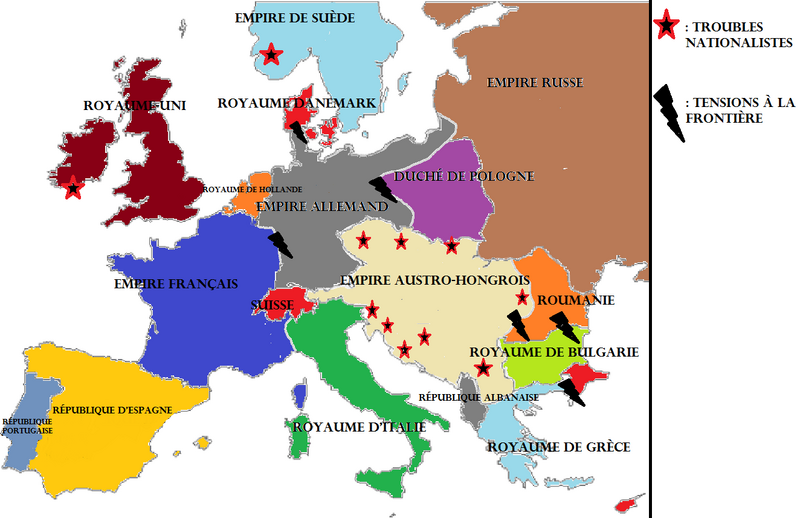 Europe en 1899