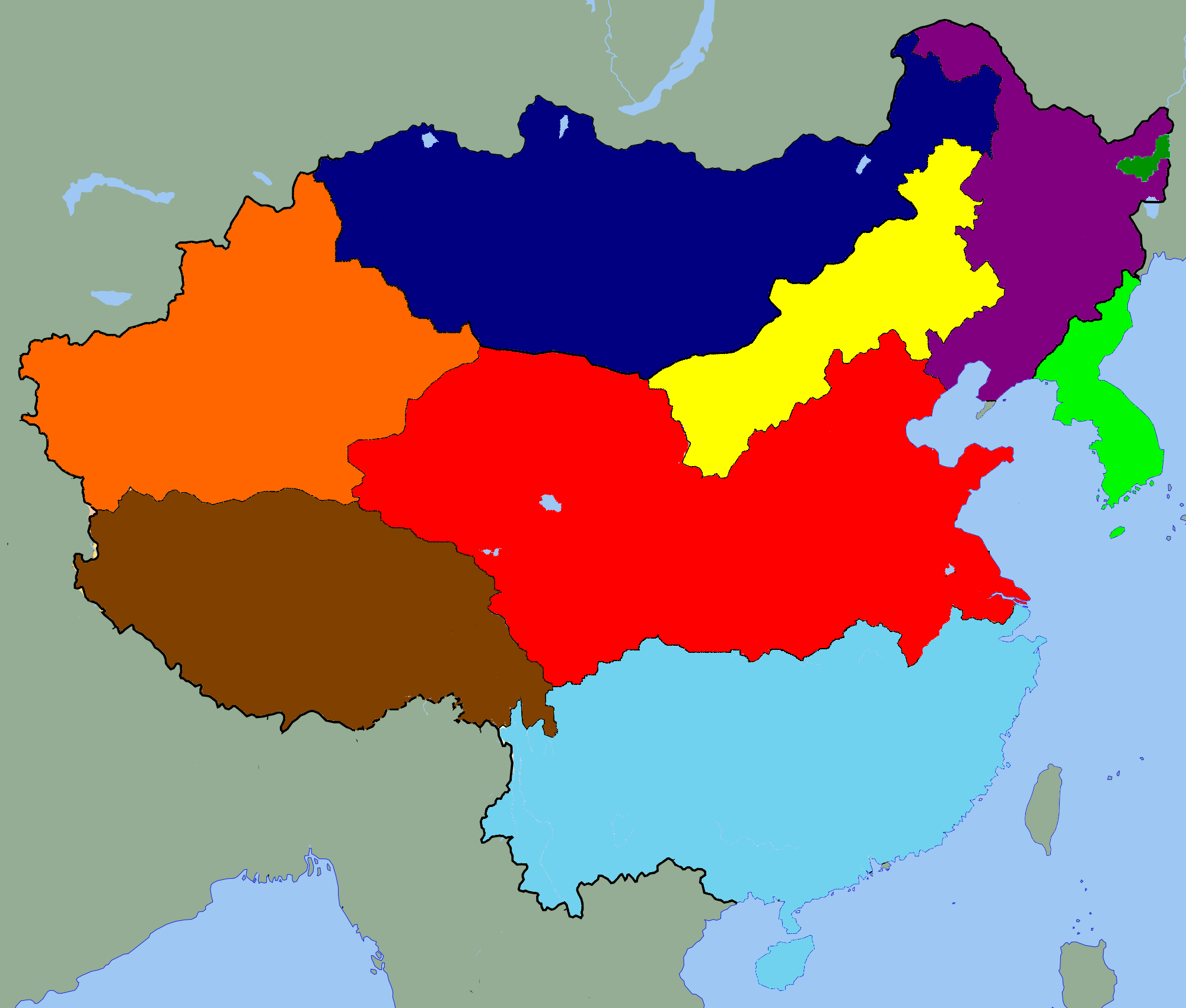Image - New unified-map-of-east-asia.png | Alternative History | FANDOM