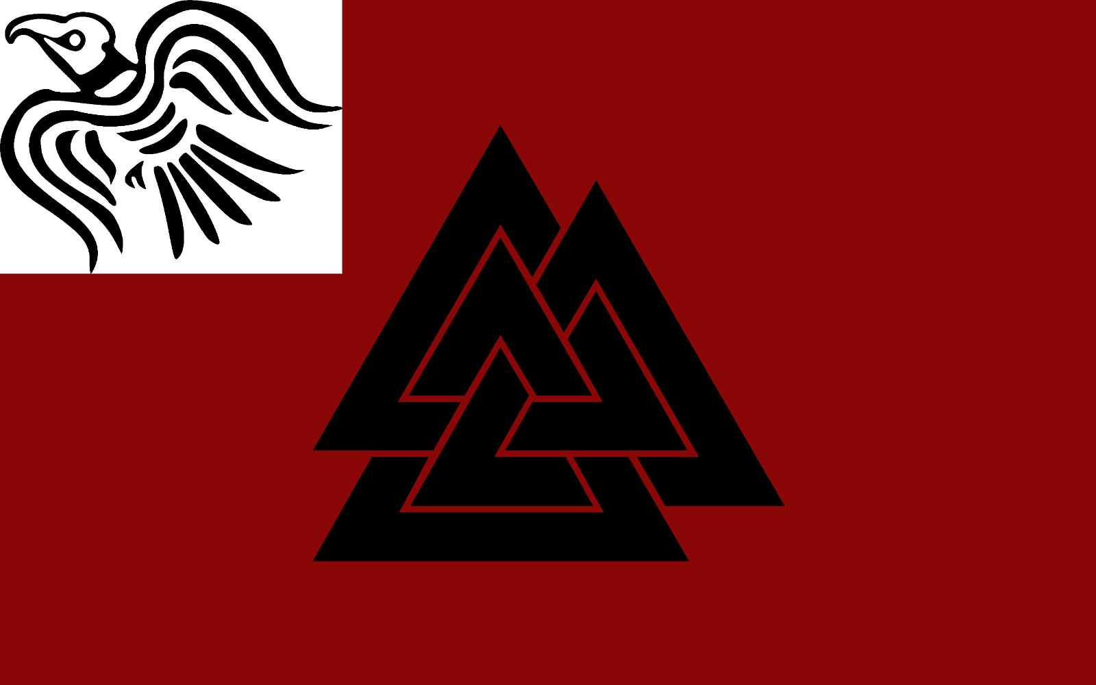 viking flag with red and white stripes and a bird viking flag with red and white stripes and a bird