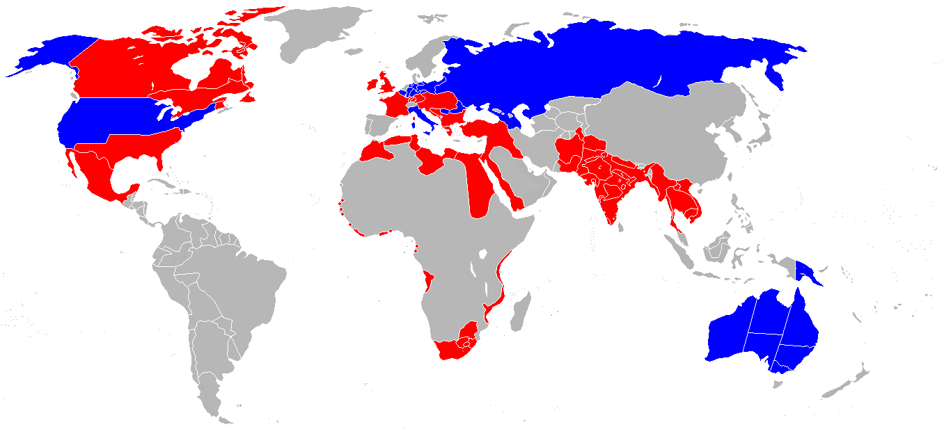 Карта колоний россии