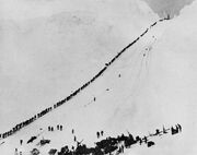 Miners climb Chilkoot