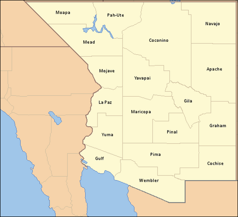 arizona map alternity counties history wikia