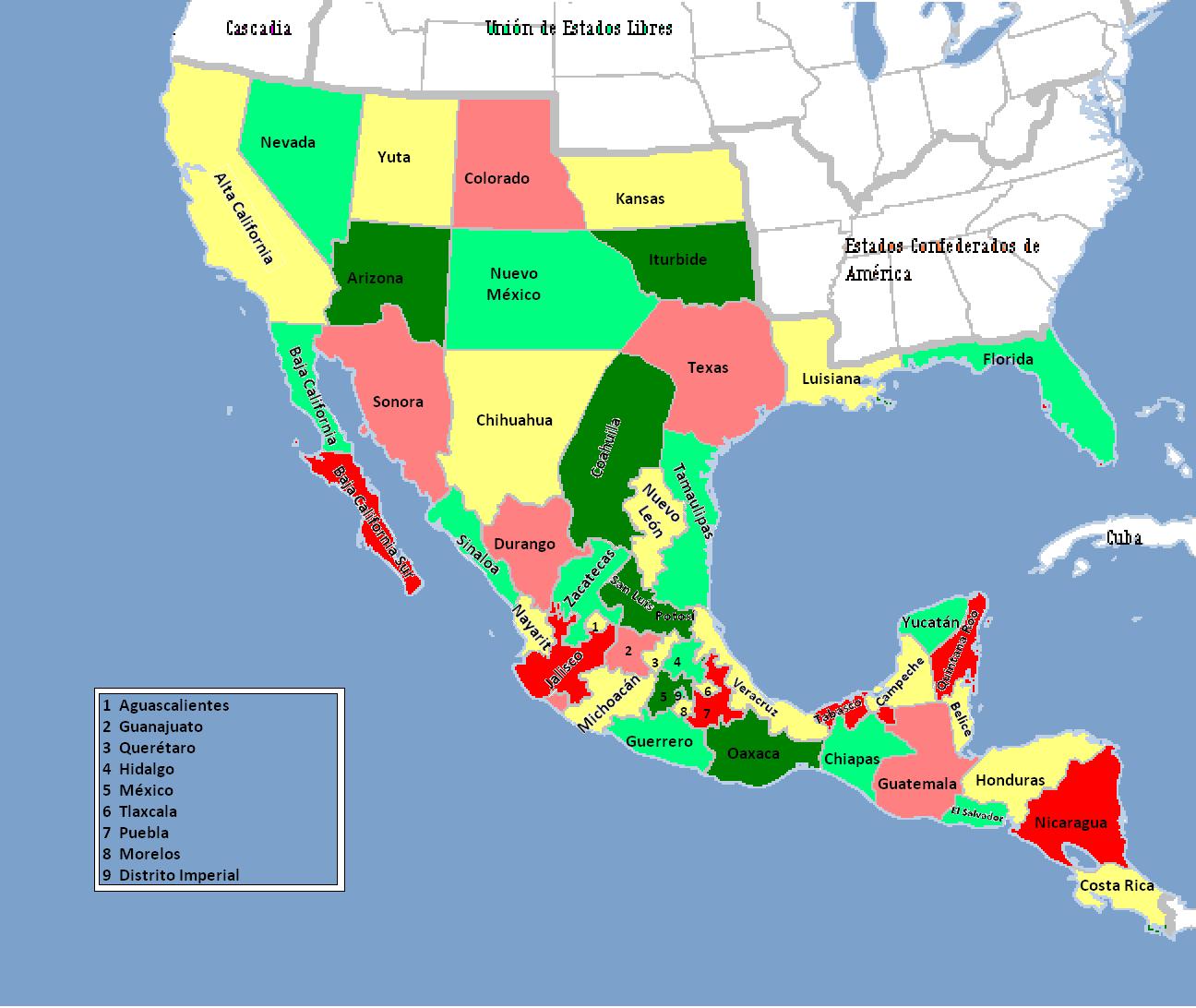 México (Gran Imperio Mexicano) Historia Alternativa FANDOM powered