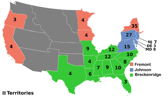 Image - U.S. Presidential Election 1864 (Election of 1860).png | Alternative History | FANDOM