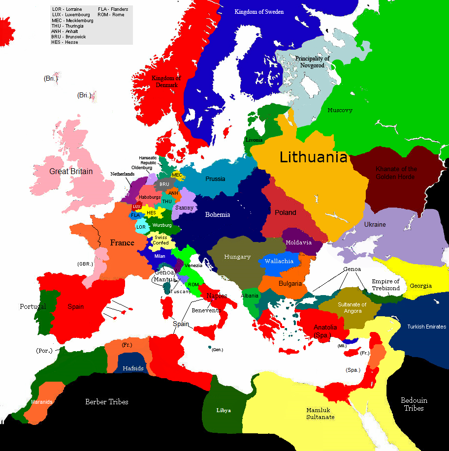 europe 1430 1492 1522