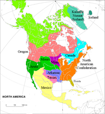 North America 2005 Toyotomi Alternative History Fandom