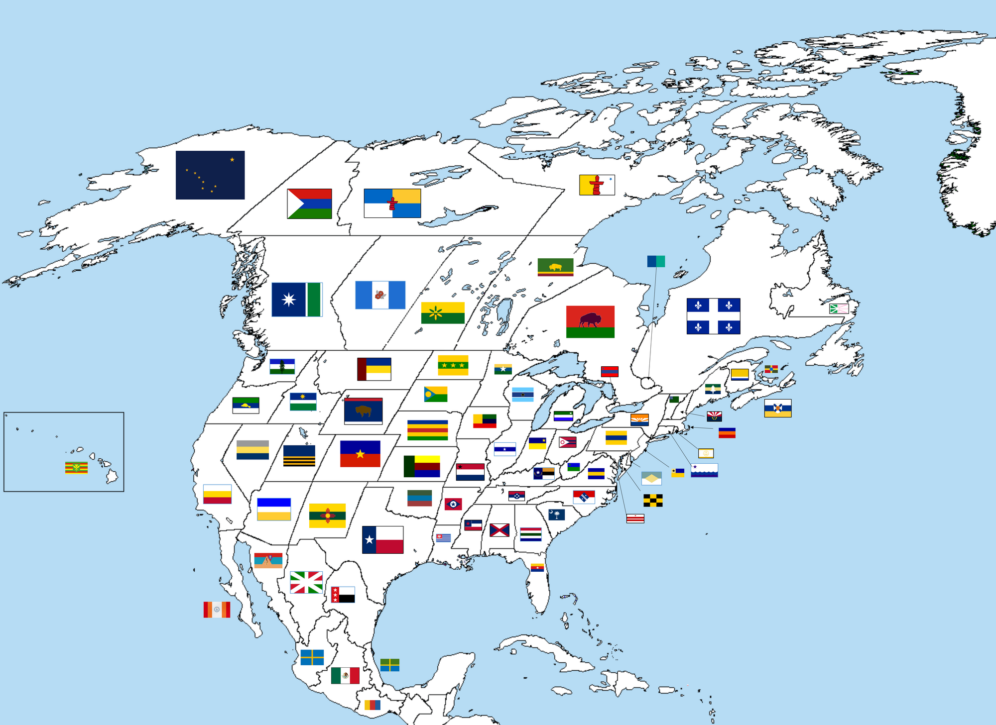 Imagen - Mapa norte america (Los Paises Inviables de la Ola