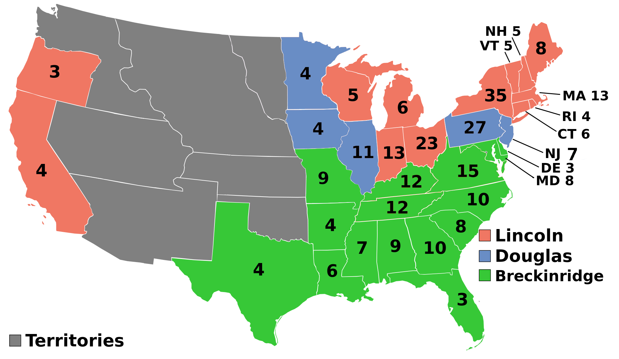 United States Presidential Election, 1860 (Election of 1860)				Fan Feed