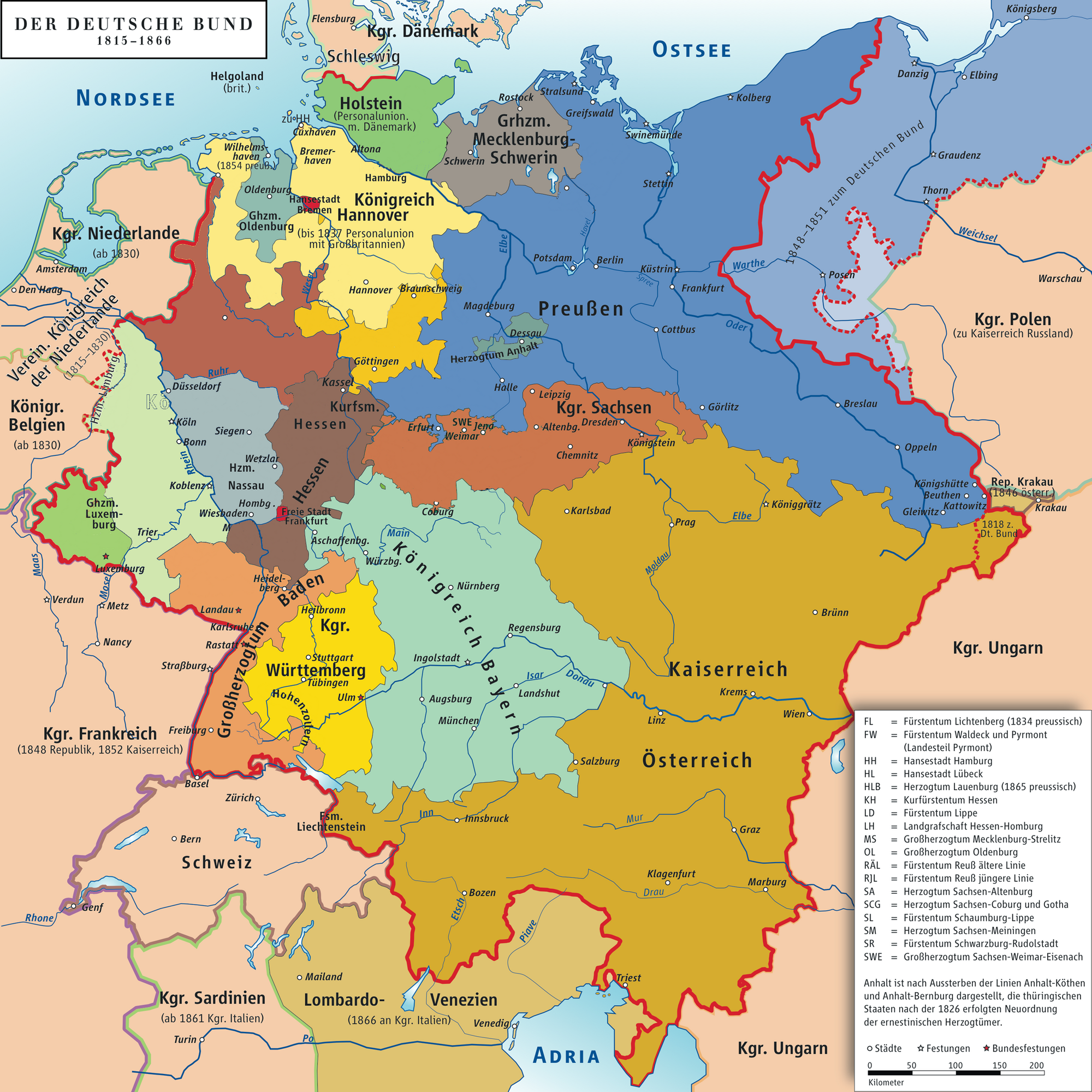 Германский Союз. Северногерманский Союз. Германский Союз 1815. Альтернативная карта Северогерманского Союза.