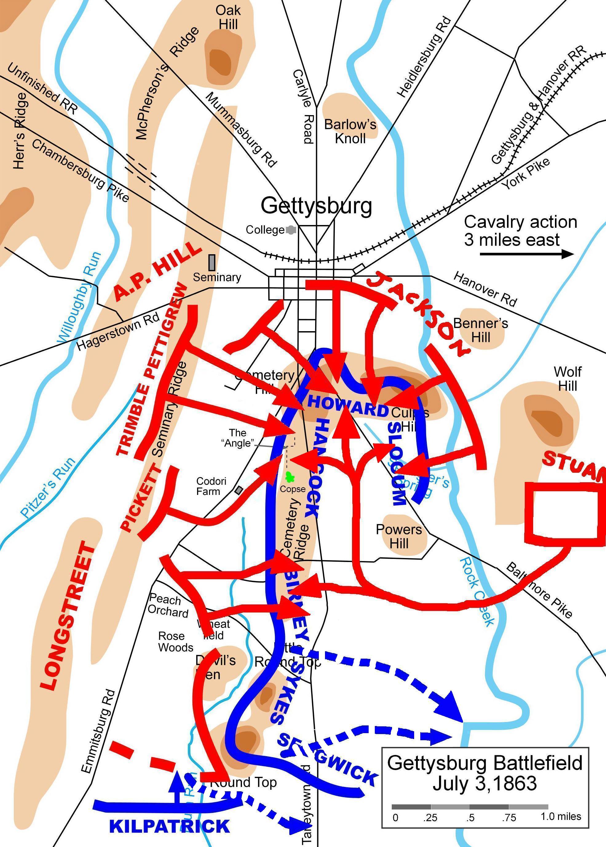 Tour Map Of Brooke Avenue At Gettysburg Battlefield - vrogue.co