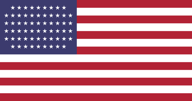 Download File:US flag with 62 stars by Hellerick, rectangular grid ...