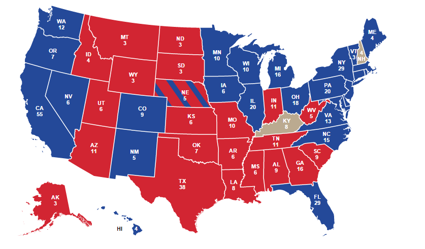 2016 Electoral Map