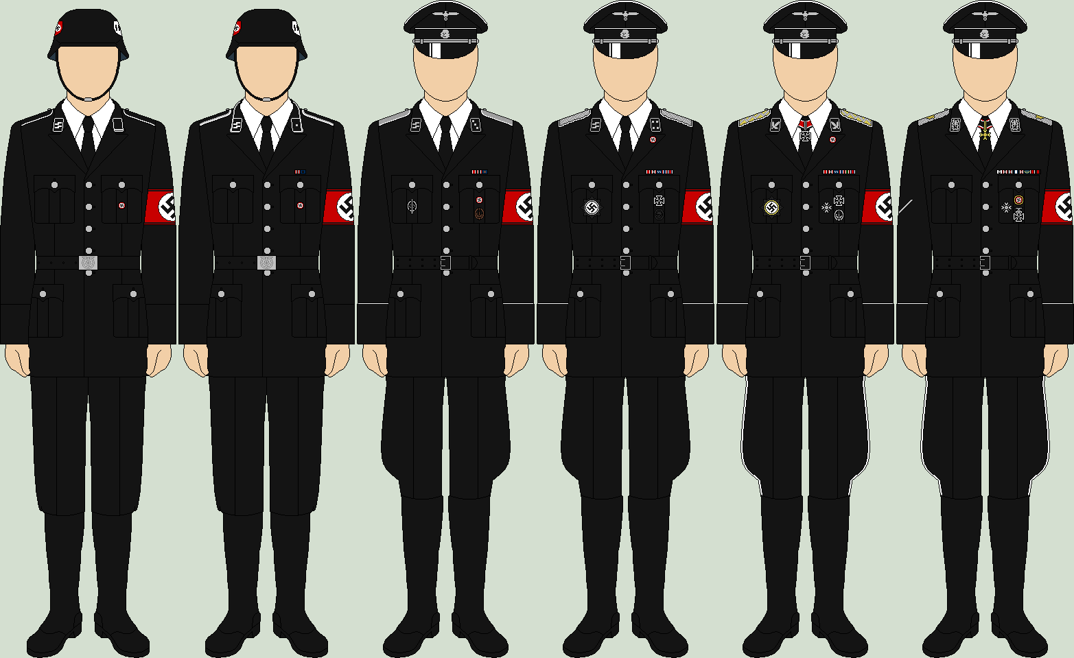 Imagen - Die allgemeine ss parade uniforms.png | Historia Alternativa